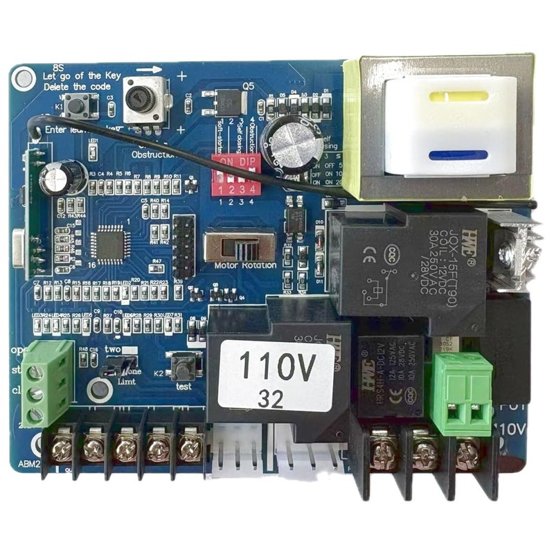 Control Board ONLY for Blütezeit AC 110V Sliding Gate Openers,