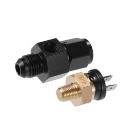 Motoforti 1 Set Auto Engine Temperature Cooling Fan Switch Fitting Adapter 6AN 160'F On-145'F Off Long-lasting