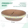 ROMOHOM Oval Cardboard Cat Scratcher Bed Lounge Couch for Indoor