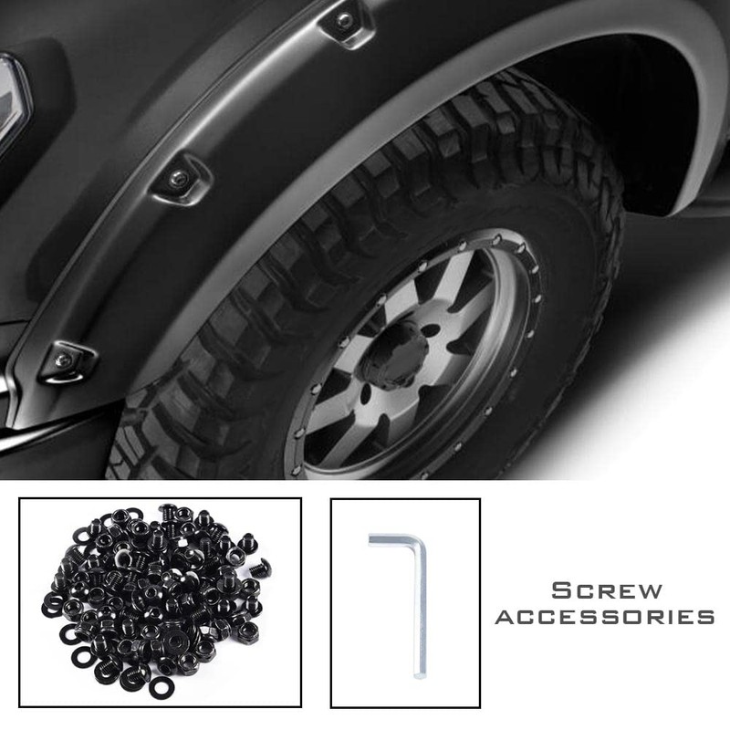 G-PLUS Universal Fender Flares Screw/Bolt Hardware Kit Set Compatible with