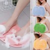 Bath Scrubber Mat with Non-Slip Suction Cups, Foot Back Cleaning
