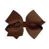Wee Ones Girls' Grosgrain Hair Bow with Scalloped Edge Faux