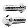WOWTK 2Pcs M10x1.5 Metric Chrome Front Brake Caliper Bolts Kit