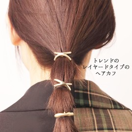 Lapimou Hair Cuff, Pony Hook, Hair Hook, Hair Cuff, Hair Accessories, Hair Accessories, Hair Accessories, Curve, Arch Layer, Metal, Nuance, Adult, Popular, Korea (Gold)