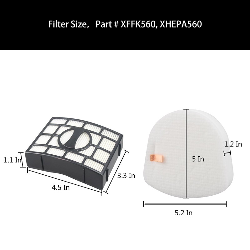 Replacement Filter Compatible with Shark UV725 UV725 26 Navigator Lift-Away