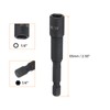 sourcing map 3Pcs Magnetic Nut Driver 1/4" x 1/4" Quick