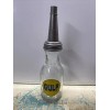 Gulf Motor Oil Bottle Spout Cap Glass Vintage Style Gas