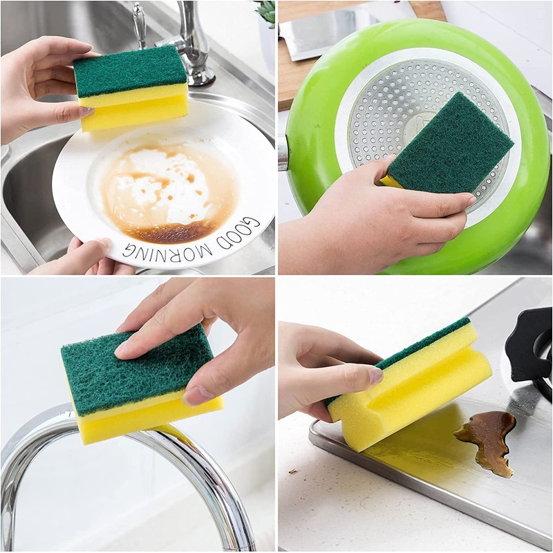 A1SONIC Heavy Duty Scrub Sponge-Dual Sided Dish Washing & Cleaning