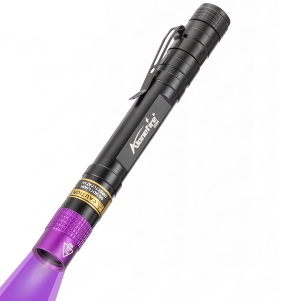 ALONEFIRE SV64 Mini 3W UV Flashlight 365nm Portable Ultraviolet Black