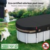 QH.HOME 15x27 Ft Oval Pool Cover for Steel Wall Oval