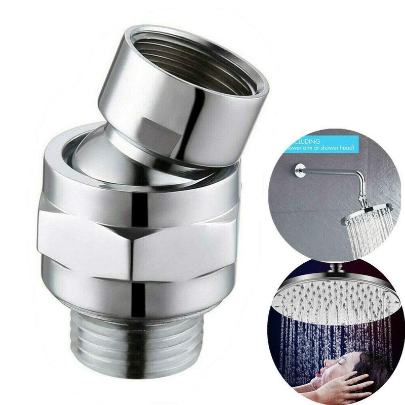 Katigan Brass Chrome Ball Joint Shower Arm Head Angle Adjustable