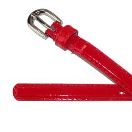 CTM® Kid's Skinny Dress Belt, Large, Red