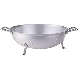 Pentole Agnelli Family Cooking Aluminium Tripodal Pasta Colander With 2 Handles, Diameter 24 Cm.