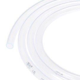sourcing map PVC Transparent Hose Plastic Vinyl Tubing 8mm ID 10mm OD 2m Flexible for Water Tube, Air Line
