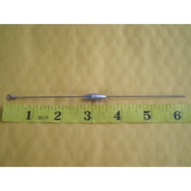 HOME MADE 10 PCS. STRAIGHT DOWN BOTTOM BOUNCER SINKER, 1/8 OZ. W/S. STEEL WIRE .041 X 5"