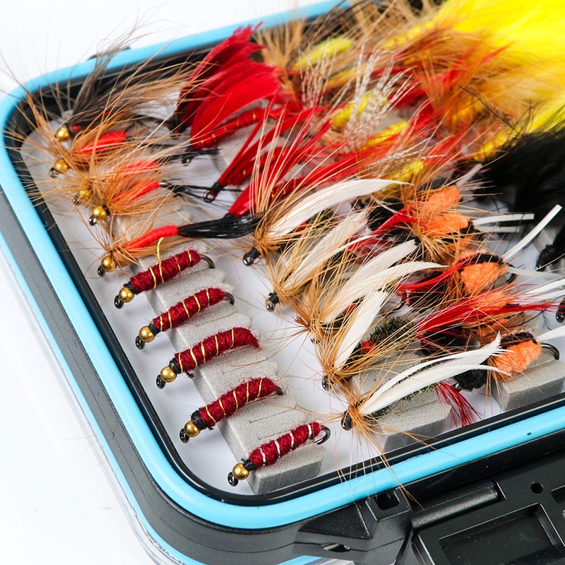 Maxcatch 120 pcs Fly Fishing Flies Kit Handmade Assortment Dry/Wet