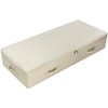 Ultra Large Under Bed Storage Organizer Box with Lid, Folding Design with 6 Handles, Beige