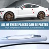 4 Pcs White Door Edge Protector Bumper Sticker Car Collision