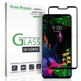 amFilm Glass Screen Protector for LG G8 ThinQ (2019) Dot Matrix, Easy Installation Tray, Tempered Glass Screen Protector
