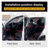 Double Layer Car Door Seal Strip 52.5ft, B-Shape Rubber Weather