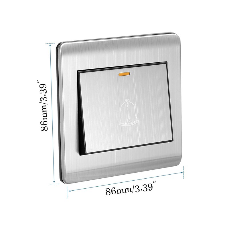 QUARKZMAN Doorbell Push Button Switch Wall Mounted Resettable Release Button