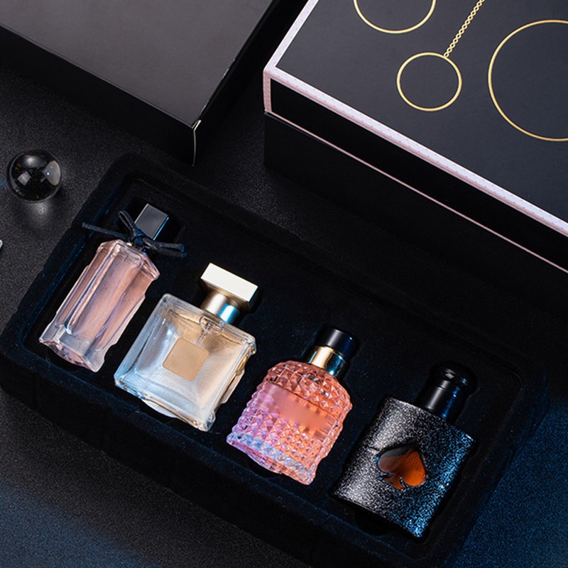 4pcs 25ml Women Long Lasting Woody Floral Perfume Exquisite Refreshing