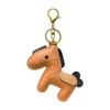 [Yocipa] Cute Genuine Leather Horse Keychain with Horse Design Charm