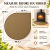 FLASLD Corner Wood Stove Mat 40×40 inch Fireplace Hearth Protector