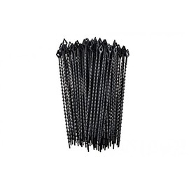 South Main Hardware 888069 6-in Beaded, 100-Pack, 18-lb, Black, Speciality Cable Tie, 100 Piece