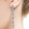 Franki Baker Long Blue Topaz & Diamond CZ Sterling Silver