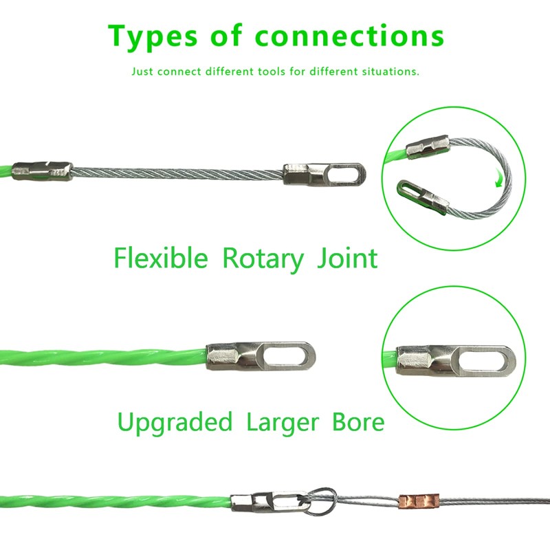 IRSCorp 20M Cable Puller Set Through Wall Fish Tape 4mm
