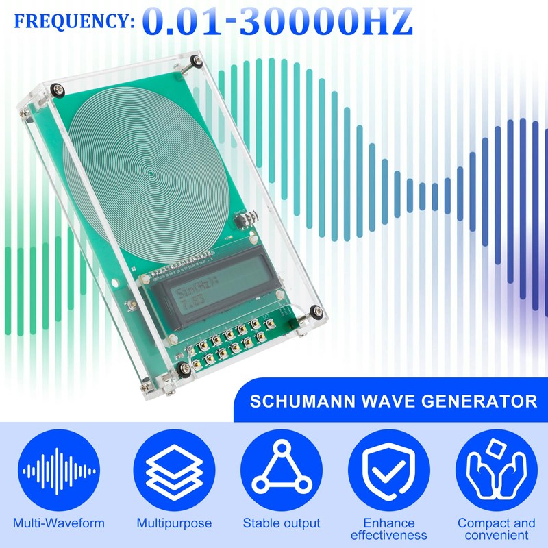 RdjEokf Portable 7.83 Hz Ultra Low Frequency Generator Round Schumann