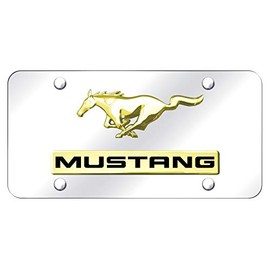 Au-tomotive Gold Compatible for Mustang Name and Logo Gold Plate