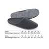 HEYO Felt Mules, Warm Lightweight Slippers for Men and Women,