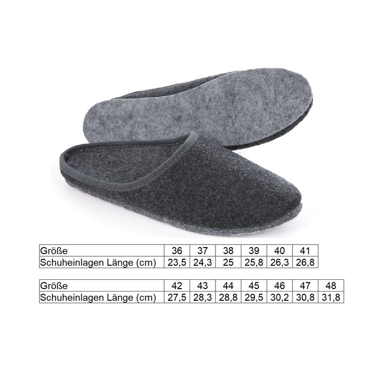 HEYO Felt Mules, Warm Lightweight Slippers for Men and Women,