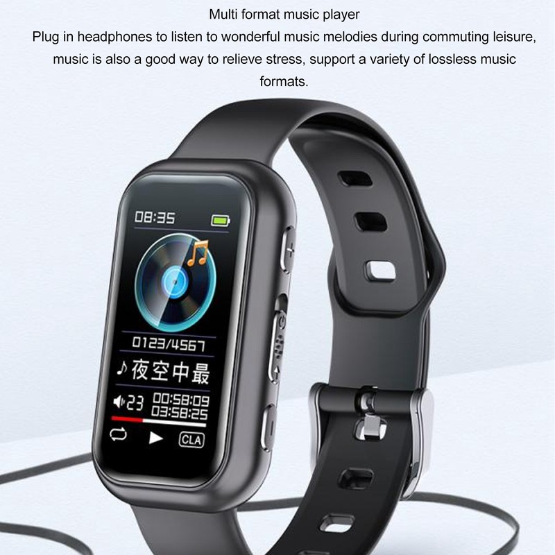 Voice Recorder Watch HD Noise Reduction MP3 Player File Encryption