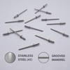 (Pack of 100) Stainless Steel Blind Rivets 3.2 x 8