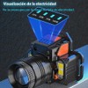 Lampara de Cabeza, Lámpara de Cabeza Recargable, Linterna Frontal, 4800mah,