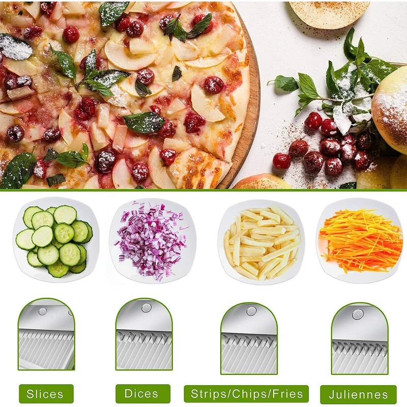 ONCE FOR ALL Safe Mandoline Slicer, Multi Vegetable Chopper, Potato