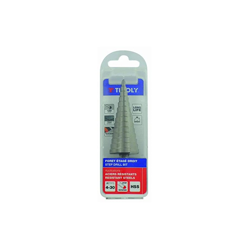HSS Step Conical Drill Bit Straight Flutes | T Line