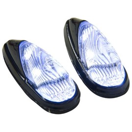 K&S Technologies 25-9534 Black/Clear LED Mini Flush Mount Marker Light