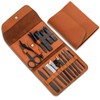 Gifts for Men/Women, Stainless Steel Manicure Set with PU leather