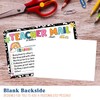Losyze Preppy Teacher Mail Incentive Postcard Note to Parents, Preschool,
