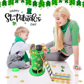 JUESMOS St Patrick's Day Leprechaun Trap Kit for Kids St Patricks Day Decorations Leprechaun Trap Crafts Kit How to Catch A Leprechaun Kit for Kids Classroom Activities St Patrick's Day Gifts
