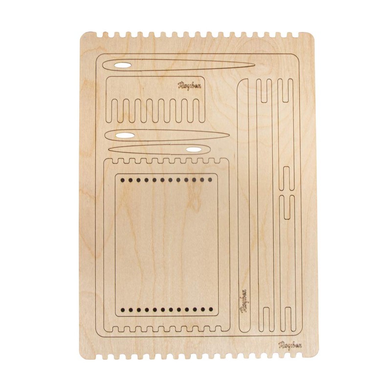 Rayher Wooden Loom Set, FSC Mix Credit, 11 Pieces, 3