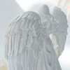 Prayer Angel Candlestick Pure White Wing Angel Prayer Statue for