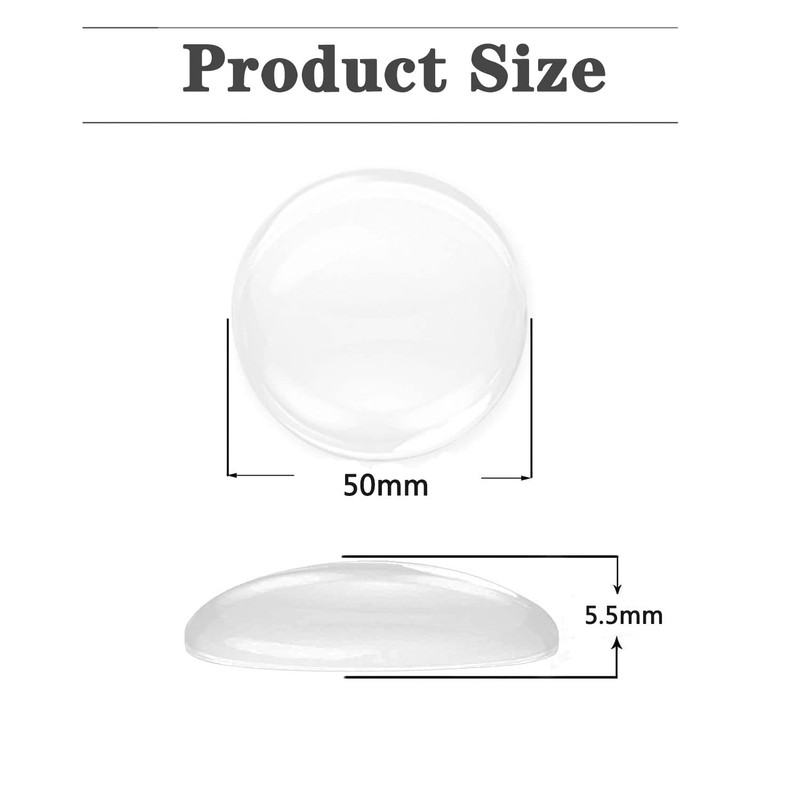 Diyxisk Pack of 12 Transparent Rubber Door Stops Wall Protector