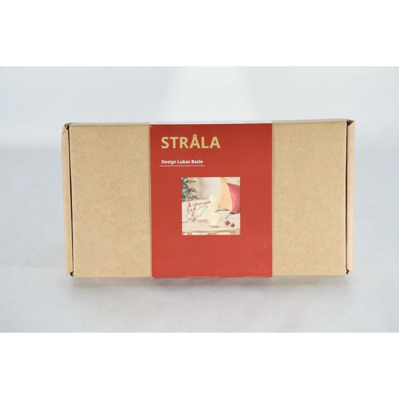 IKEA STRÅLA LED decorative table lamp, ball shape battery operated/white