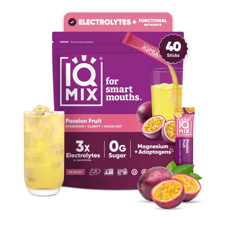 IQBAR- Paquetes de Polvo de Electrolitos Sin Azúcar IQMIX Suplemento
