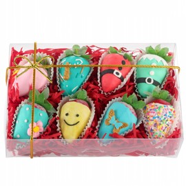 SLShePack 20PCS 8x5x2 Inch Clear Cookie Boxes Chocolate Covered Strawberry Boxes Bakery Boxes with Window Cakesickle boxes Chocolate Truffle Boxes Pretzel Boxes